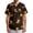 Gold, variant on Men's Halloween Scrub Tops V-Neck Short Sleeve Bat Print Medical Workwear Shirt with Chest Pocket Pullover Tunic for Nurse Staff Black L