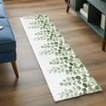 thumbnail image 3 of 2'x6' Rug Runners for Hallways Kitchen, Sage Green Eucalyptus Leaves Non Slip Entryway Beside Floor Carpet Runner, Spring Country Botanical Washable Laundry Room Bedroom Throw Rugs Mat for Family Pet, 3 of 8