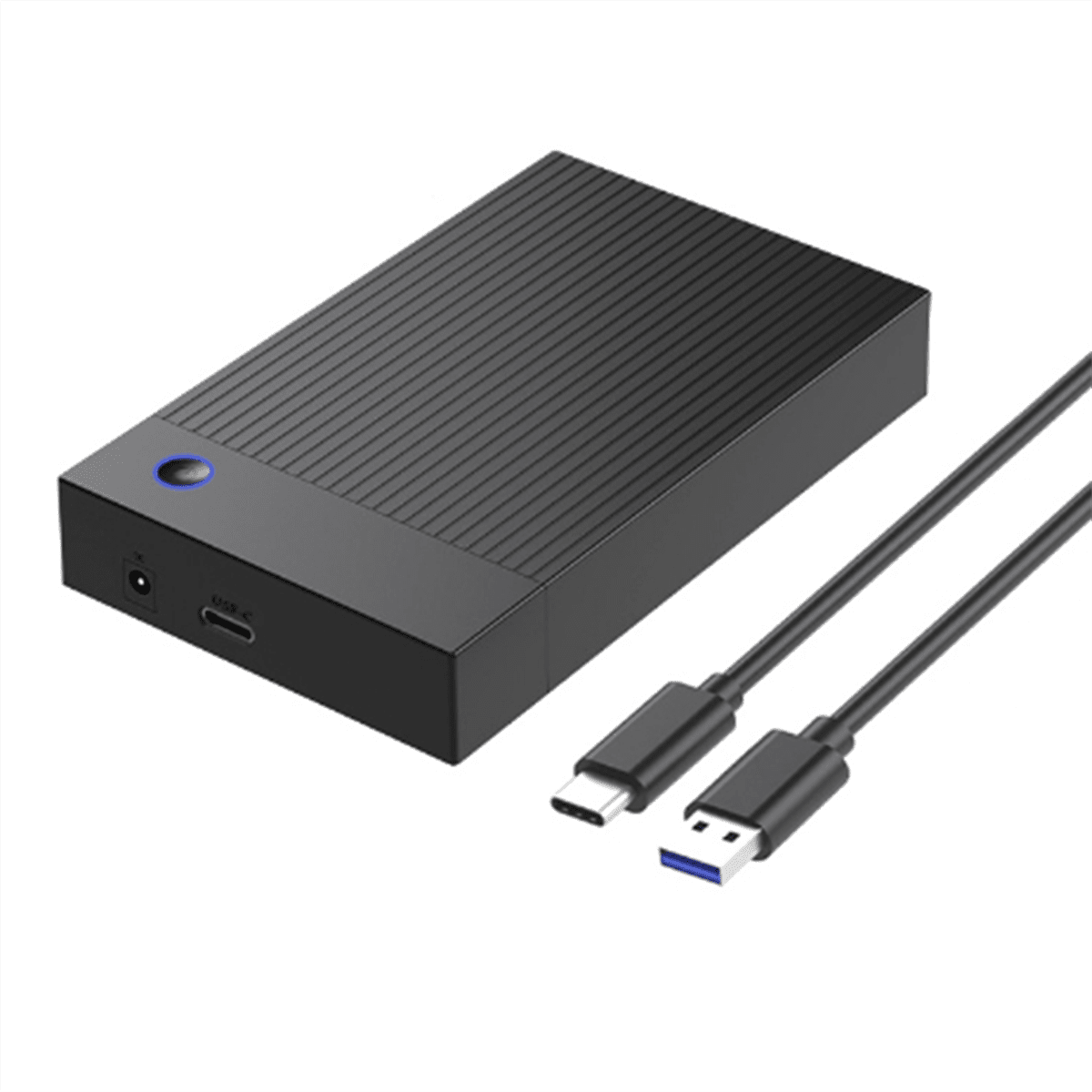 3.5-Inch Mechanical Solid-State Game Hard Disk Box External High-Speed Transmission USB3.1 Mobile Hard Disk Box,1 * SSD enclosure,Black