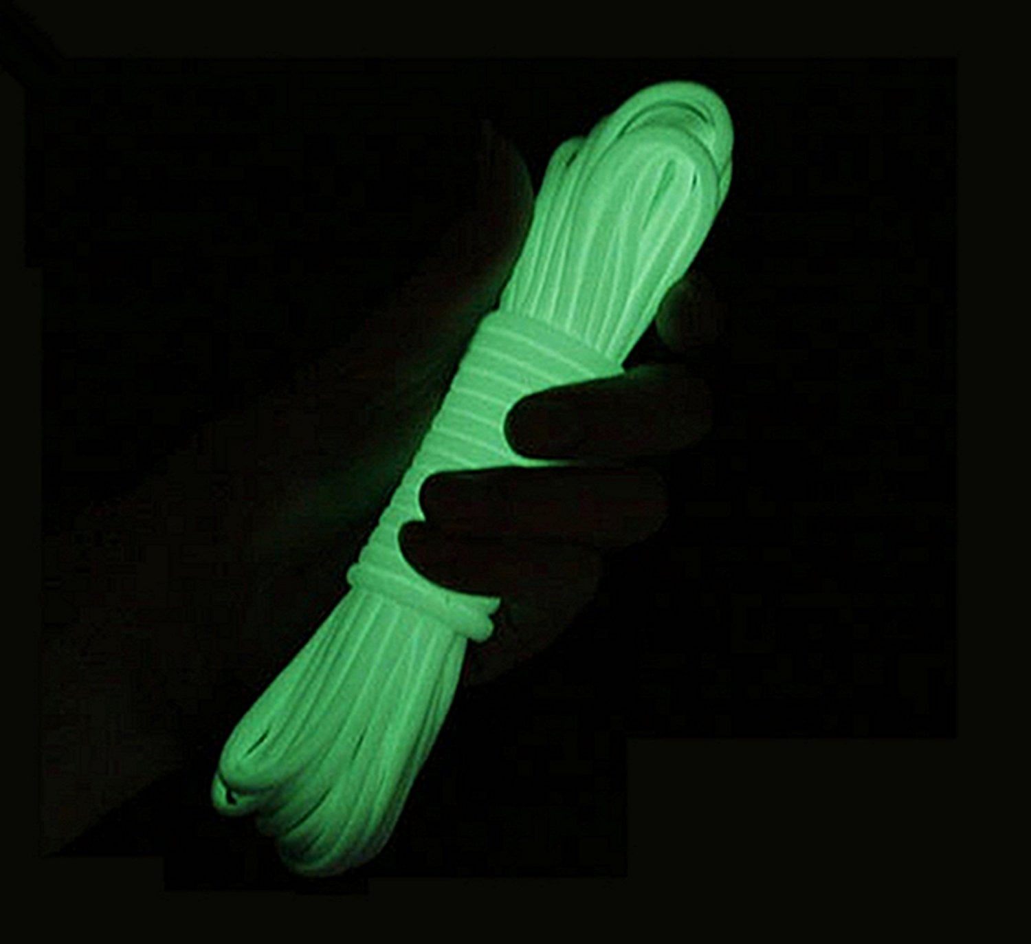 Topsale-ycld 9 Strand 550 Luminous Glow in the Dark Paracord Parachute Cord Tensile Strength Rope Outdoor Survival 100FT 100% Nylon 25ft 50ft 100ft 