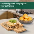 thumbnail image 4 of cheese board,4 Cheese Set Drawer Cheese Party Cheese Knives With Hidden Utensil Drawer With 4 Knives Cheese, 4 of 6
