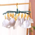 thumbnail image 3 of Indoor Outdoor Clothes Drying Rack, Foldable Hanging Clothes Drying Rack, Rotating Sock Drying Rack, 3 of 5