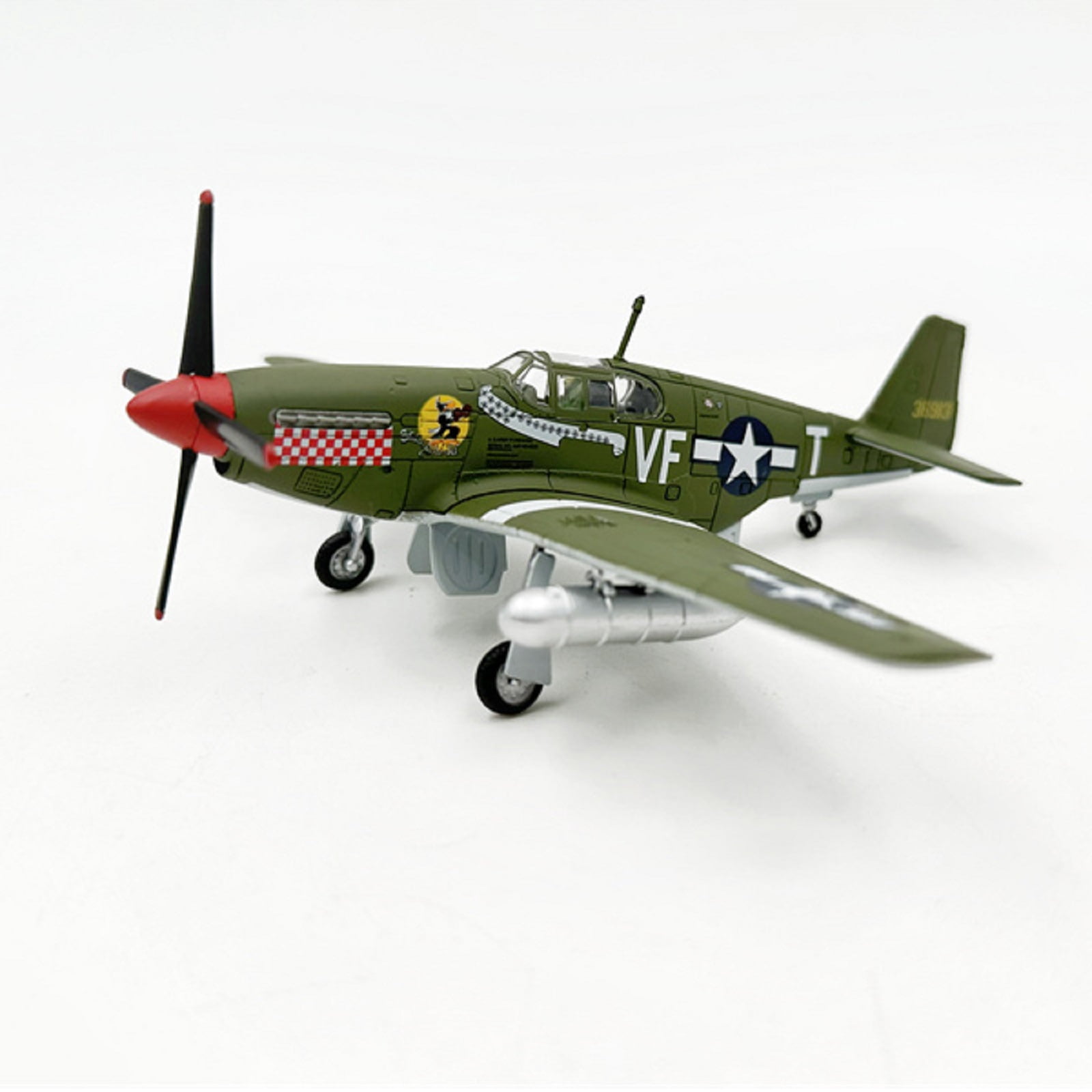 1/72 Scale US P51 Mustang Fighter Plane Model Metal Fighter Military Static Display Model Toys