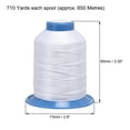 thumbnail image 3 of Unique Bargains Fil de Polyester Blanc Collé, Extra Résistant 710 Yards 420D/0.45mm, 3 of 4