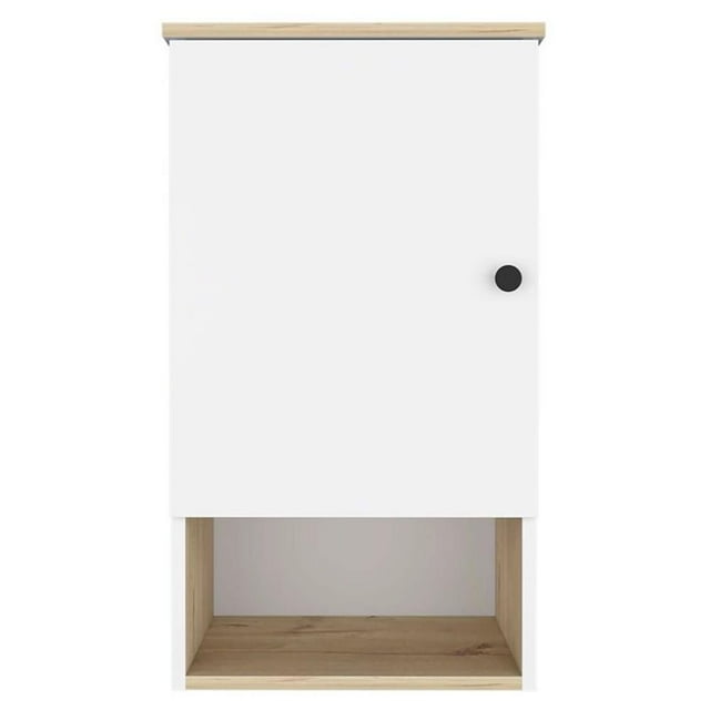 Atlin Designs Armoire à Pharmacie de Salle de Bain Moderne en Bois, Chêne Clair/blanc