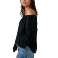 thumbnail image 2 of Free People Care Serenade Tee (Womens, Black, XS (Women's 0-2)), 2 of 3