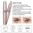 thumbnail image 4 of ZHAOCHENG Recortador de cejas, depilador facial indoloro para mujeres, depiladora de cejas recargable con luz LED, 4 of 5