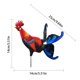 thumbnail image 4 of Jardín Molino de viento Forma de pollo Patio Arte Viento Spinner Decoración Estatua de madera Estaca de parque Prop Inevent HA005019-00B, 4 of 6