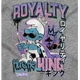 thumbnail image 2 of The Smurfs Kanji Hustle King Royalty Men's Crewneck Sweatshirt Brisco Brands X, 2 of 6