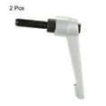 thumbnail image 3 of Uxcell M10 x 35mm Metric Adjustable Clamping Lever Handle with Stud Silver Tone 2 Pack, 3 of 6