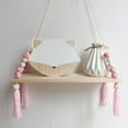 thumbnail image 4 of Grandest Birch Wooden Board Beads Tassels Storage Shelf Children Room Home Wall Hanging Decor Hanging Design Tassels Beads Decor W, 4 of 8