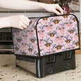 thumbnail image 7 of Gaeub Pink Butterfly Daisy Print 4 Slice Toaster Cover,Bread Machine Cover,Dustproof Fingerprint Protectors and Greasy Protection Anti-sputtering, 7 of 7