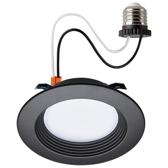 Satco 6.7 Watt LED Downlight Retrofit 4 Inch CCT Selectable 120 Volts Bronze Finish