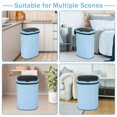 thumbnail image 3 of 13 Gallon Kitchen Trash Can Automatic Stainless-Steel Garbage Can with Touch-Free & Motion Sensor, Anti-Fingerprint Mute Designed Brushed Waste Bin for Home, Blue, 3 of 10