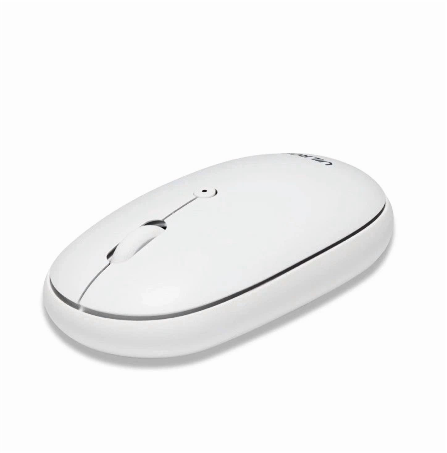 Battery Dual Mode (2.4G Wireless & Bluetooth) White Mouse