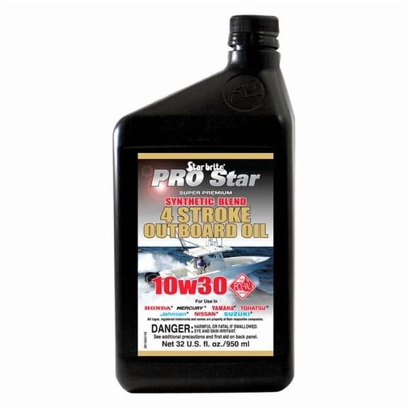28132 1 qt. 10W-30 4-Stroke Super Premium Synthetic Outboard Engine Oil