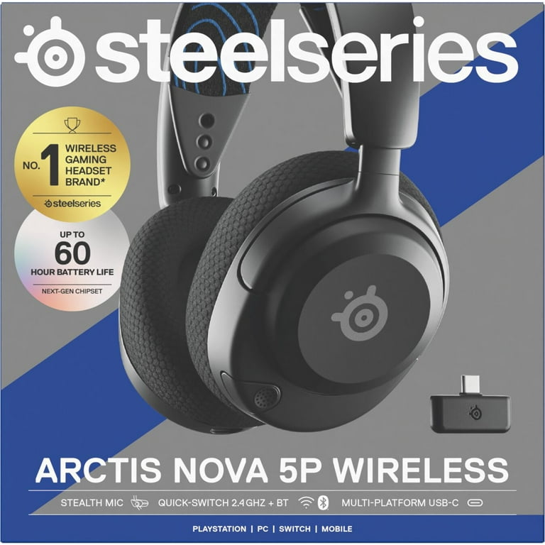 SteelSeries Arctis Nova 5P Wireless Gaming Headset — PS5, PS4, PC