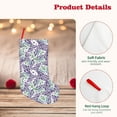 thumbnail image 4 of Bingfone Lavender Flowers Print Personalized Christmas Stocking - Snowman Design Large 18 inch,Family Holiday Season Decor, 4 of 8