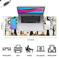 thumbnail image 5 of Long Mouse Pads for Desk,Halloween Pumpkins and Spooky Trees Desk Mats on Top Of Desks, Desk Mouse Pad Extra Large with 3mm Non-Slip Base and Stitched Edge for Gaming,Office,Work,Home 31.5x11.8in, 5 of 5