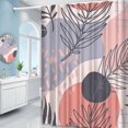 thumbnail image 1 of Botanical Shower Curtain Abstract Tropical Plants Leaf Shower Curtain Boho Boy Girl Bathroom Art Decor Curtain Geometric Tub Decoration Curtain 180x20, 1 of 5