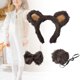 thumbnail image 5 of Conjunto De Orejas Y Cola De Animales Lindo Para Niños Para Festivales De Disfraces Vacaciones Oso, 5 of 8
