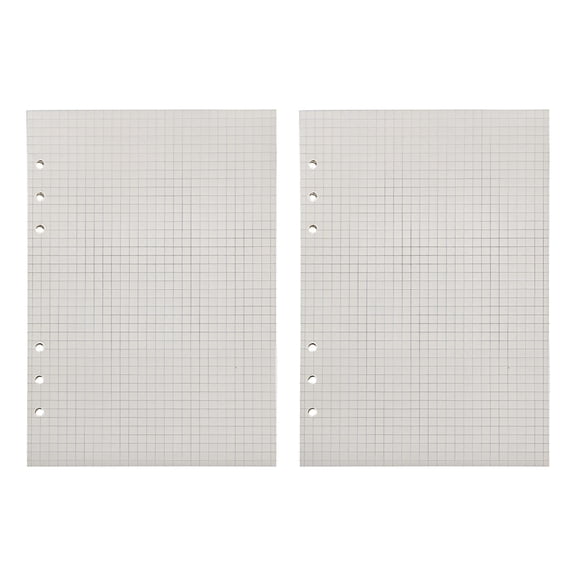 CCOCC A5 Paper Refill, Grid Paper, A5 Planner Inserts, Variety Of Monochrome Six-hole Loose-leaf Refill, 6-Ring Binder Planner Inserts, A5 Lined Squared Dotted Blank Refill Paper