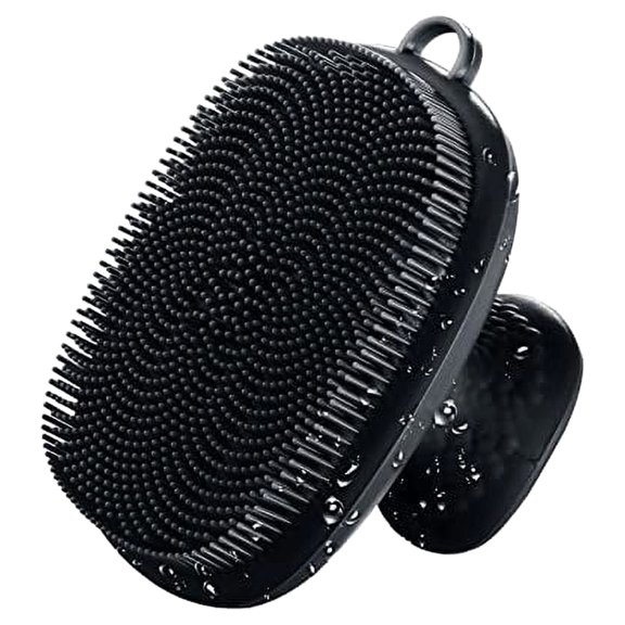 Silicone Facial Cleansing Brush for Men - Manual Exfoliating and Cleansing Brush, Waterproof Skin Care Brush