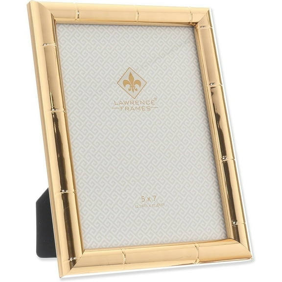 Gold BAMBOO Style Polystyrene 5x7 frame - 5x7