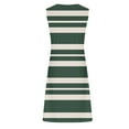 thumbnail image 4 of Edvintorg Summer Dresses For Women 2024 Fashion Stripe Printing Sleeveless V-Neck Comfort T-Shirt Dress Casual Beach Tank Dresses, 4 of 5
