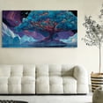 thumbnail image 5 of Large Tree of Life Canvas Wall Art, Abstract Canvas Prints Fantasy Landscape Paintings, Oversized Nature Pictures Artwork for Modern Home Decoration, 5 of 7