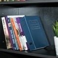 thumbnail image 4 of Basic portable transfer book safe box, with key lock hidden lock box, for valuables, disguised as a book hidden storage compartment, large, blue, 4 of 4