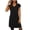 #0086-Black, variant on Pounoo Dresses for Women Short Sleeve V Neck Solid Color Casual Dresses for Women Office Commute Daily Wear Gift