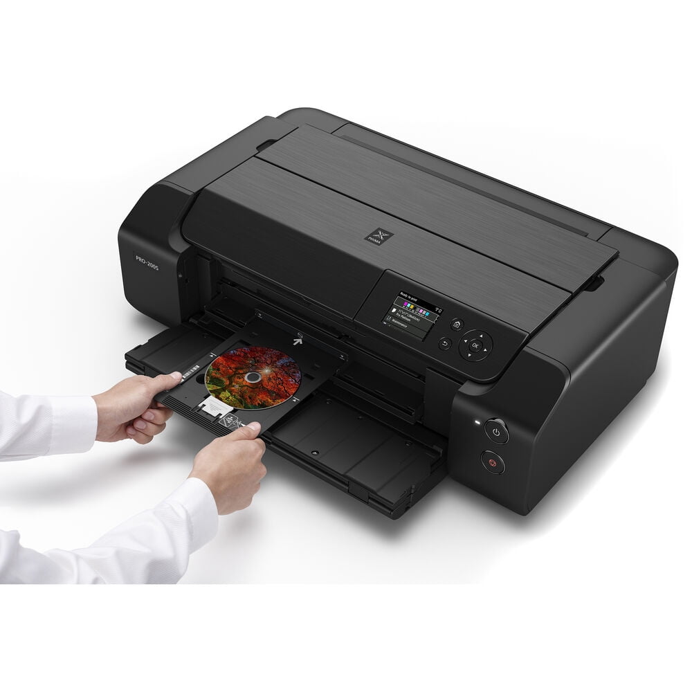 Canon PIXMA PRO-200S Wireless Photo Printer | 13-Inch Borderless Printing | 8-Color Dye Ink  for Photographers & Designers (6875C002) + More (International Model)