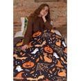 thumbnail image 6 of Yibo Christmas Xmas Dog Pug Cute Funny Blanket Flannel Soft and Comfortable Anti-static Bed Sofa Blanket, 6 of 7