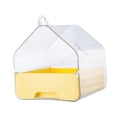 thumbnail image 3 of Bañera de baño enjaulada con pájaro mascota Bañera de baño para perras pequeñas Budgie de pájaros pequeños Amarillo, 3 of 8