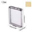 thumbnail image 2 of Uxcell 1Pcs Waterproof Electrical Outlet Cover 86-Type Protector Universal 1-Gang Wall Socket Protector Receptacle Cover for Bathrooms Outdoor Plug, Transparent Black 4.41 x 3.94 x 0.87in, 2 of 5