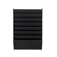 thumbnail image 3 of FixtureDisplays® 7-Tier Wall Cubicle Mount File Holder Literature Display Letter Slot Workorder Holder Letter Organizer 119985-NEW-BLACK, 3 of 5