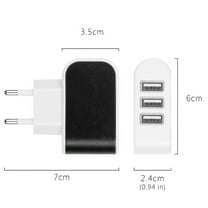Latrodar 3.1A USB Port Wall Home Travel AC Charger Adapter For EU Plug Enduring Black 6.8x5.2 Inch Home Essentials