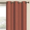 thumbnail image 2 of marina faux linen room darkening 76" x 84" grommet curtain panel pair, 2 of 3