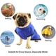 thumbnail image 5 of Albornoz para Perros Toalla de Microfibra para Perros Toalla de Microfibra de Secado rápido Súper Absorbente Cómoda y con Correas Ajustables para Mascotas Perros, Azul, 5 of 6