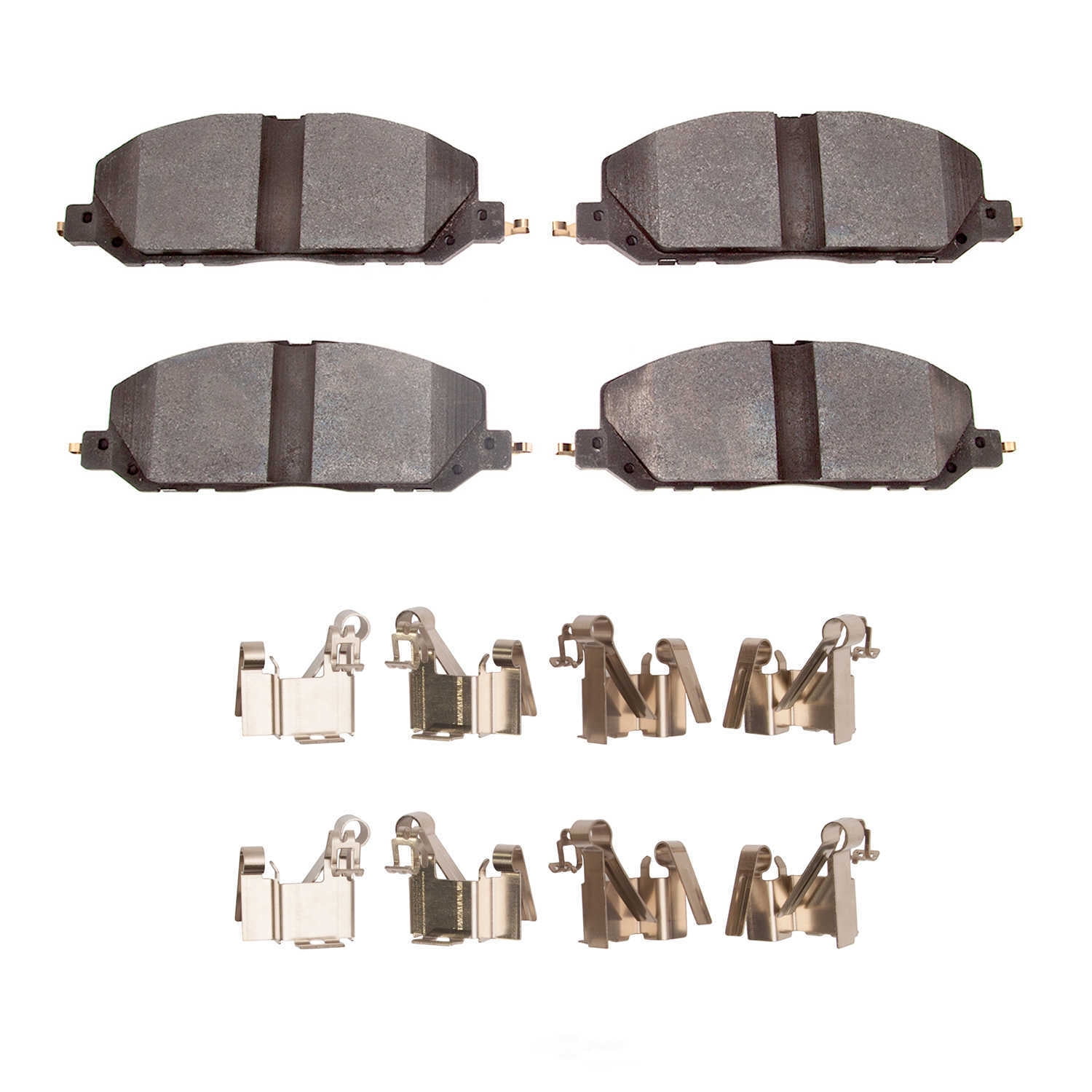 Dynamic Friction Company 1552-2229-01 DFC 5000 Advanced Brake Pads - Semi Metallic and Hardware Kit