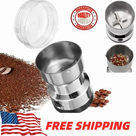 1Pcs Electric Coffee Bean Grinder Nut Seed Herb Grind Spice Crusher Mill Blender