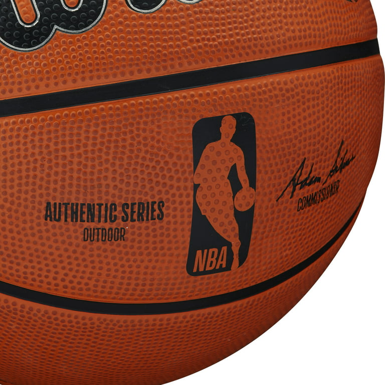 Wilson NBA Authentic Outdoor Basketball, Brown, 27.5 in. 