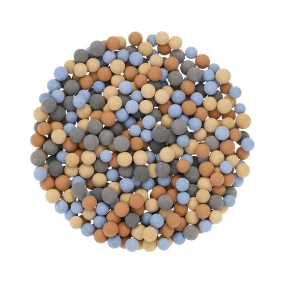 Uxcell 4 Packs Replacement Shower Head Beads 5-6mm for Filtration, Red, Yellow, Grey, Blue