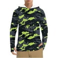 thumbnail image 2 of hlysgo Mens UPF 50 Sun Protection Clothing Casual Graphic Long Sleeve Rash Guards Shirts Summer Outdoor Hiking UV Thumb Hole Shirts Black,XXL, 2 of 8