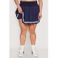 thumbnail image 4 of Womens Plus Size Varsity Stripe Pleated Skirt, 4 of 5