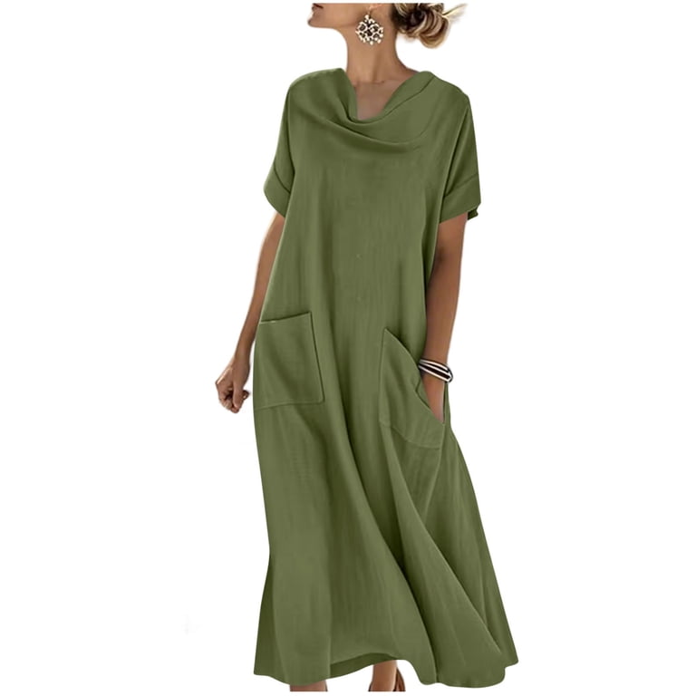 chinese dress ladies Mariposa Plunge Cowl Neck Floor Length Dress in Black main image 0