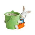 thumbnail image 4 of TIELUTT Mignon Pot de Fleurs en Résine en Forme de Lapin pour Plantes Succulentes, Intérieur, Auto-Arrosage, Rond, en Silicone, 4, 4 of 5