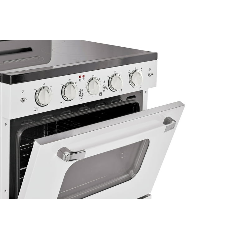Unique Classic Retro 30 inch 3.9 cu/ft Freestanding 5-Element Electric Range with Convection Oven, Green