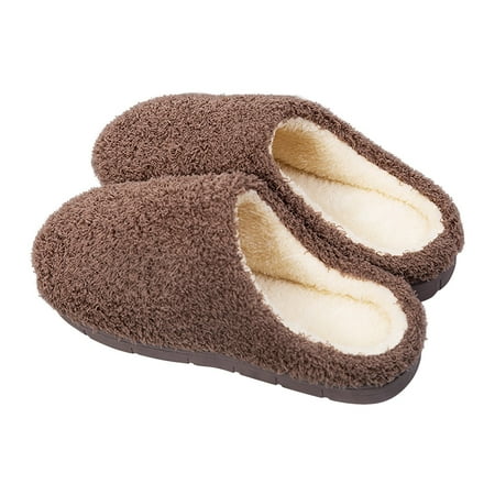 

Xutthjh Unisex Slippers Shoes Breathable Outdoor& Household Pure Color Cotton Slippers Soft Bottom Non-Slip